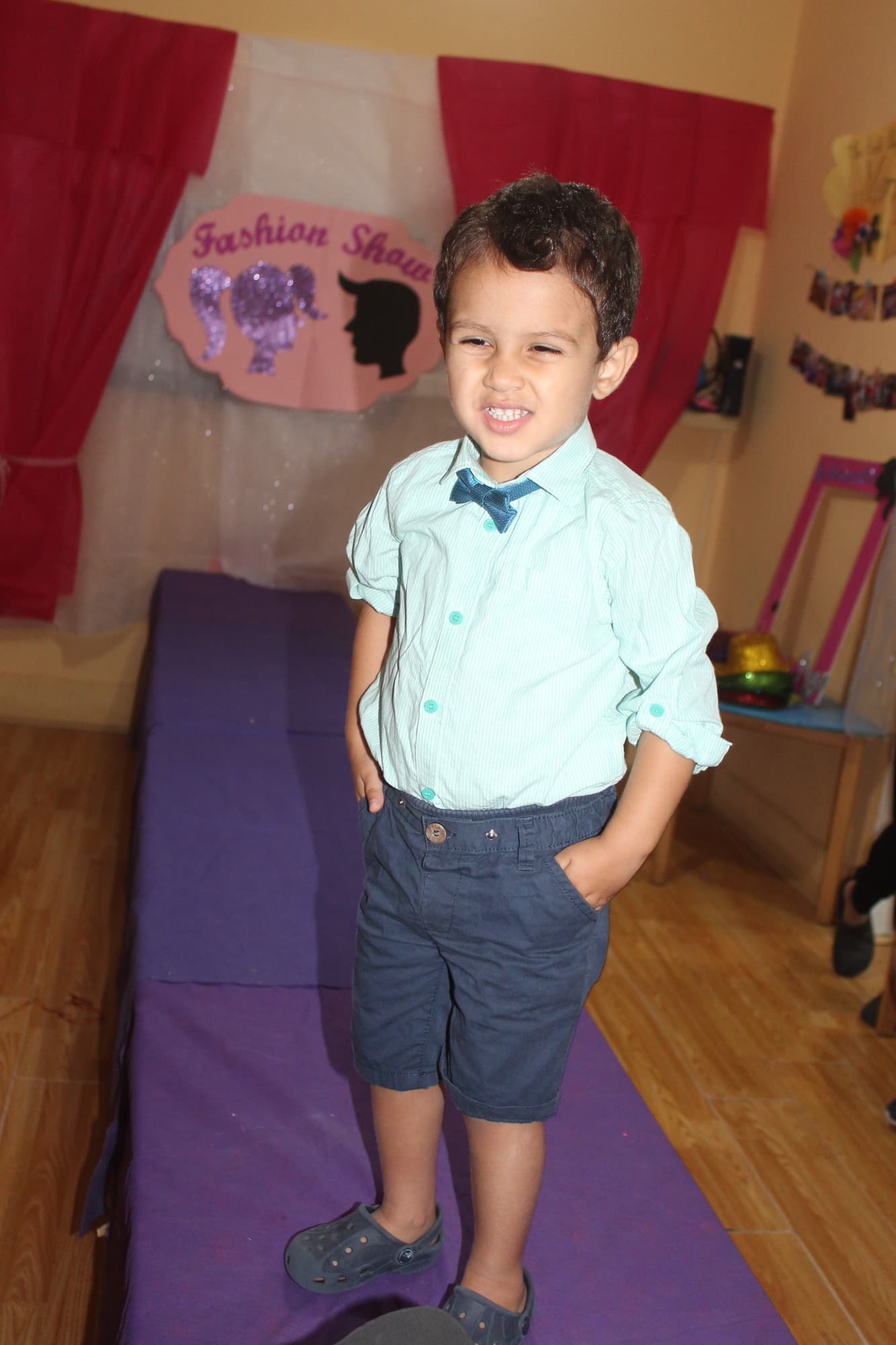 Super Kidz children showing off their outfits at our fashion show