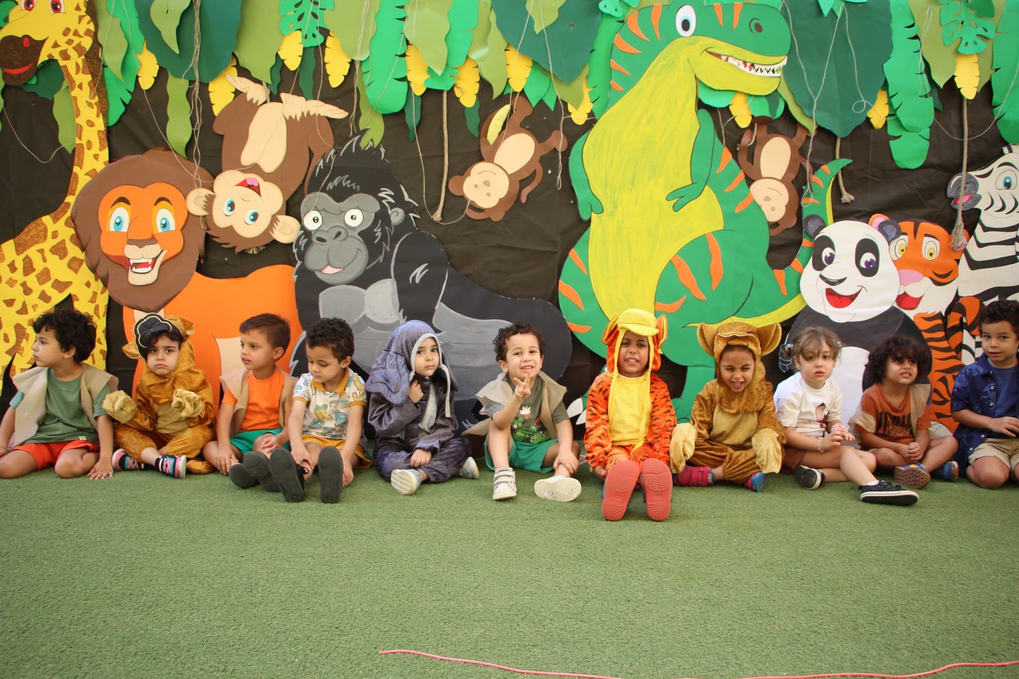 Super Kidz children celebrating our In the Jungle themed week