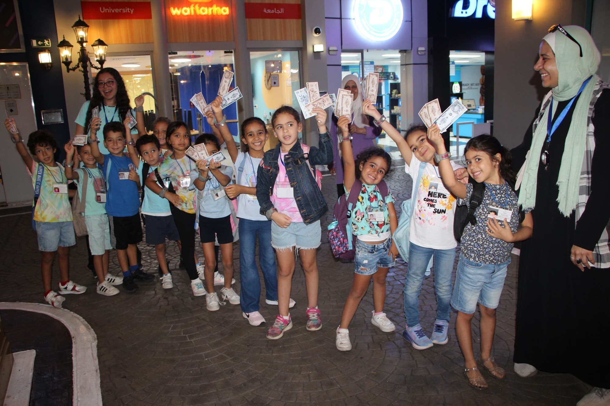 Super Kidz children trying out grown-up jobs at Kidzania