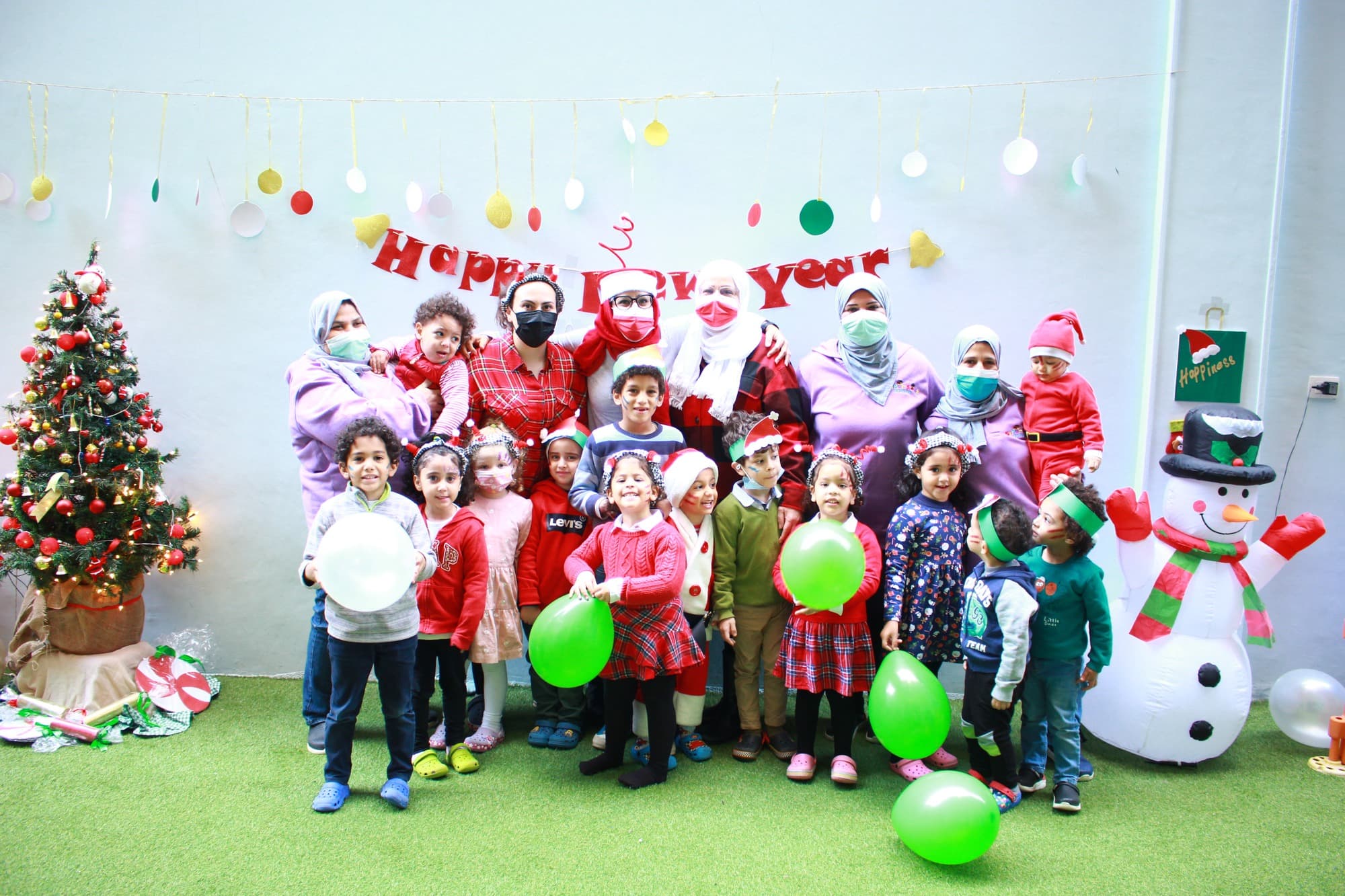 Super Kidz children celebrating our New Year’s party