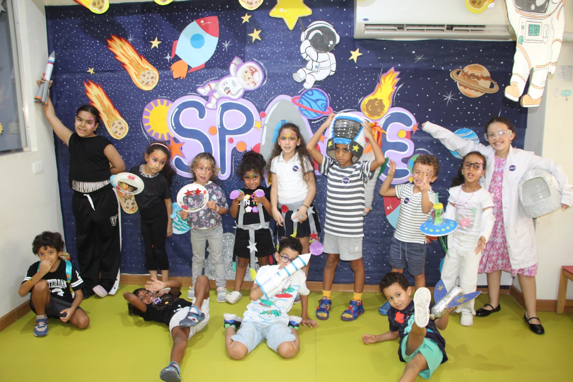 Super Kidz children celebrating our Space themed week